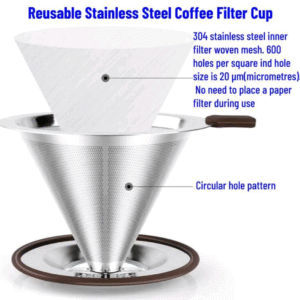 filtro metalico para cafe